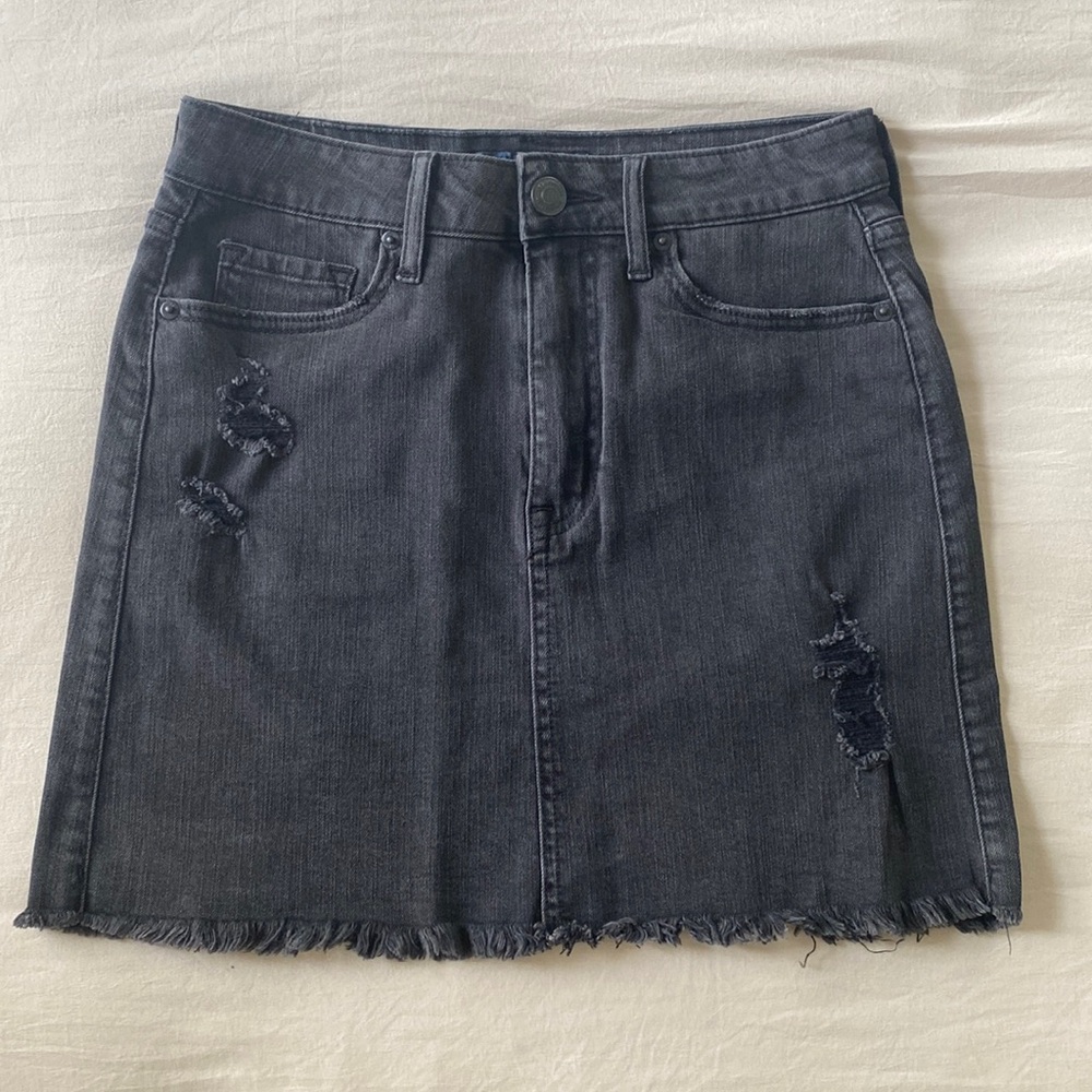 Aeropostale Black Denim Skirt